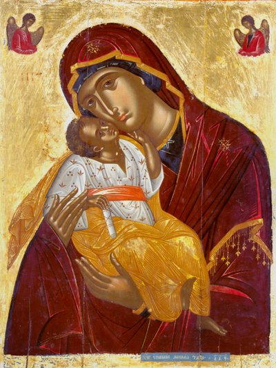 The Virgin of Tenderness by Lambardos Emmanuel